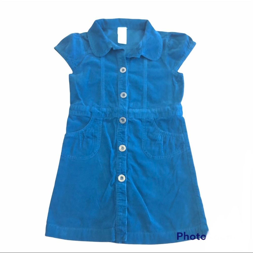 Girls 7  8 Deep Blue Dark Turquoise Corduroy Shirt